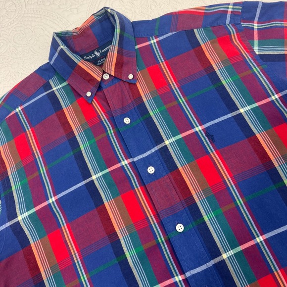Ralph Lauren Other - Ralph Lauren Blake Mens Sz M Plaid Button Down Shirt Multicolor *READ